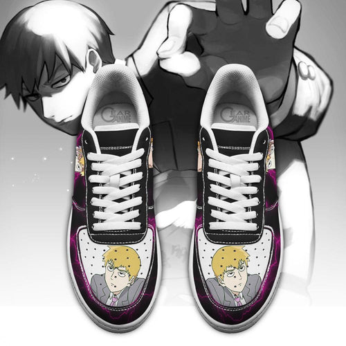 Baskets Anime Arataka Reigen en Cuir Chaussures Basses Unisexes Anime Manga