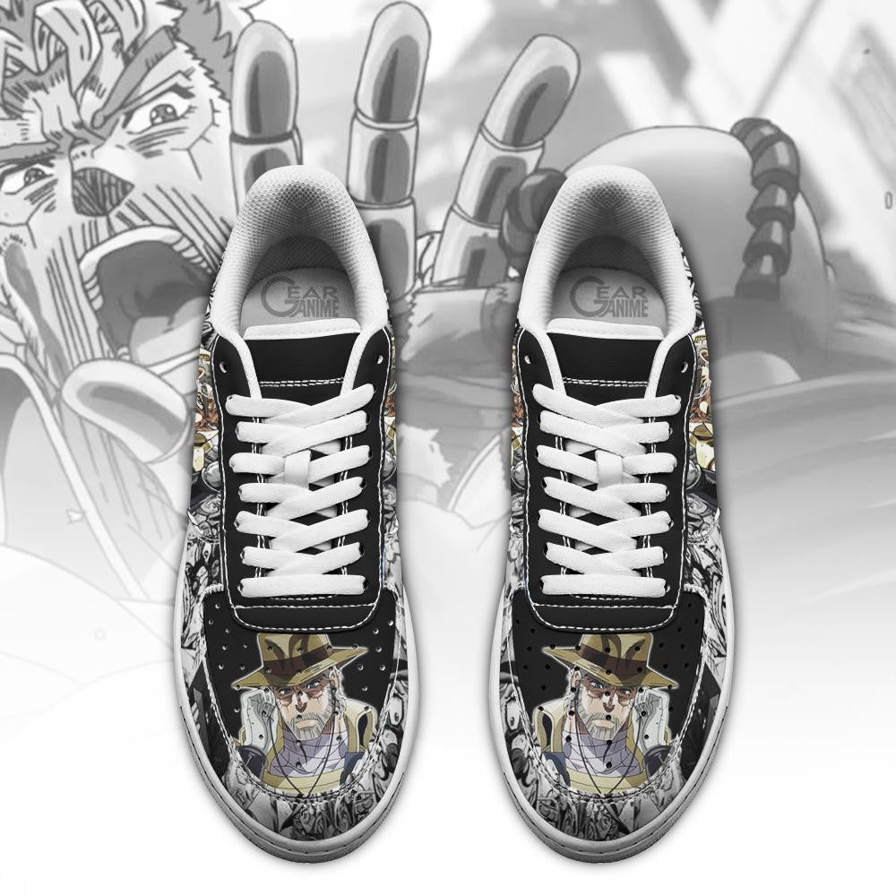 Baskets Anime Old Joseph Joestar en Cuir Chaussures Basses Unisexes Anime Manga