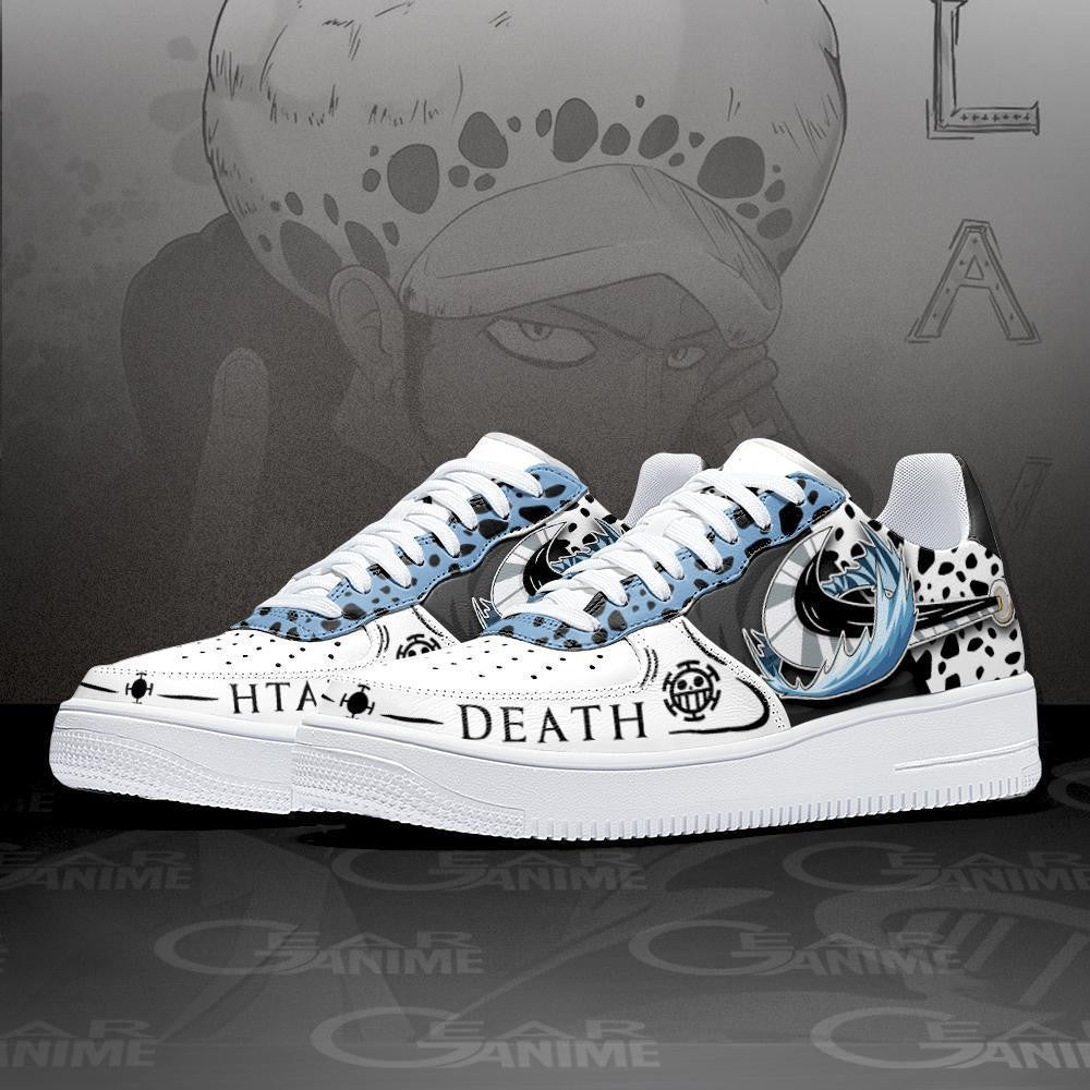 Baskets Anime Trafalgar Law Room en Cuir Chaussures Basses Unisexes Anime Manga
