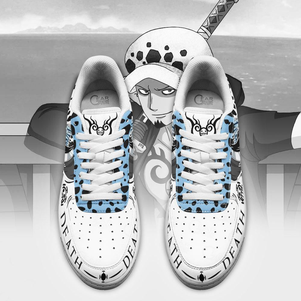 Baskets Anime Trafalgar Law Room en Cuir Chaussures Basses Unisexes Anime Manga