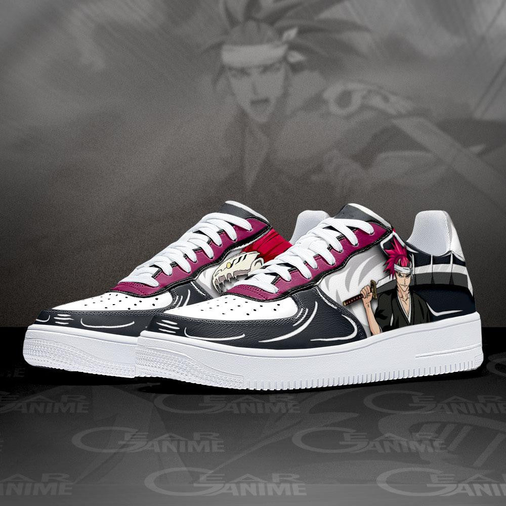 Baskets Anime Renji Abarai en Cuir Chaussures Basses Unisexes Anime Manga