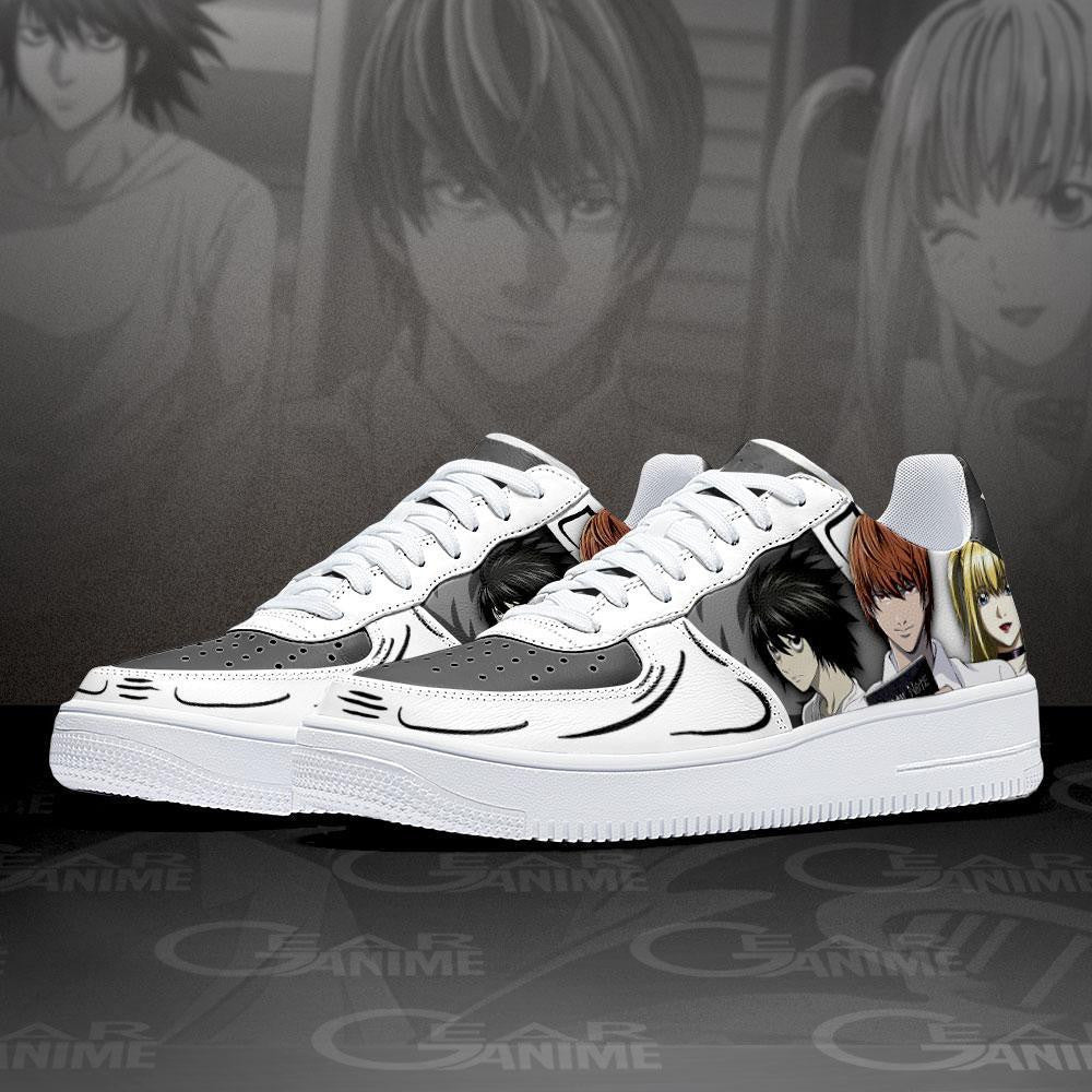 Baskets Anime Death Note en Cuir Chaussures Basses Unisexes Anime Manga