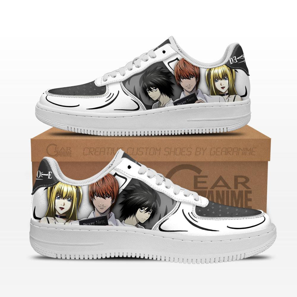 Baskets Anime Death Note en Cuir Chaussures Basses Unisexes Anime Manga