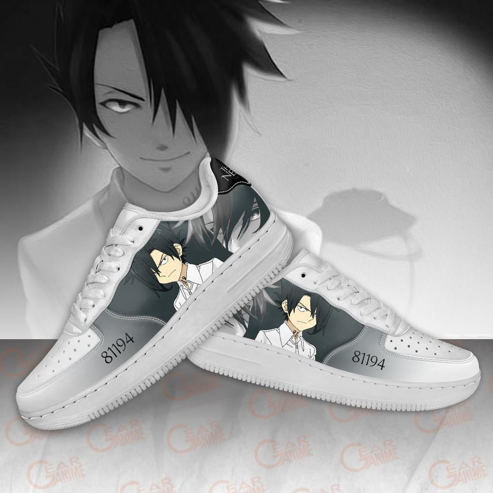 Baskets Anime Ray Neverland en Cuir Chaussures Basses Unisexes Anime Manga