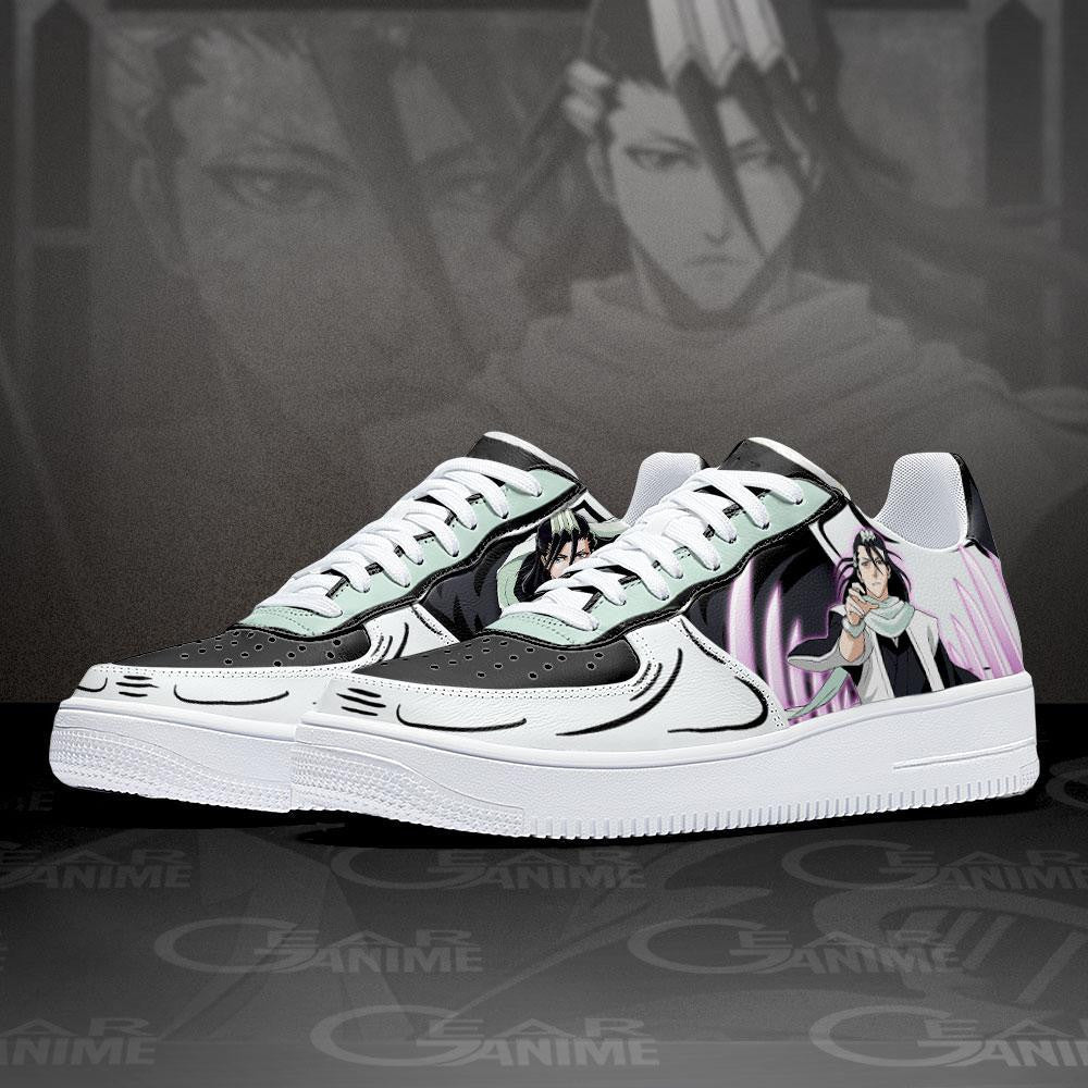 Baskets Anime Byakuya Kuchiki en Cuir Chaussures Basses Unisexes Anime Manga