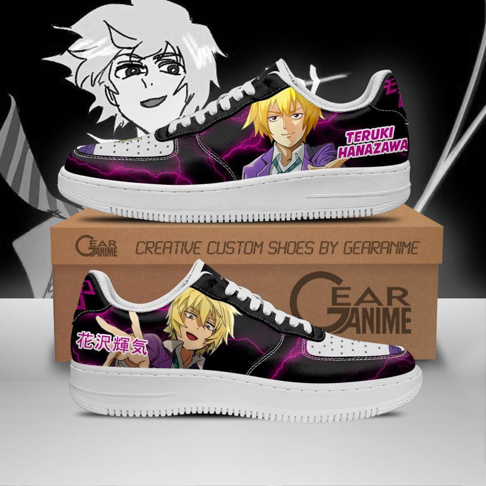 Baskets Anime Teruki Hanazawa en Cuir Chaussures Basses Unisexes Anime Manga
