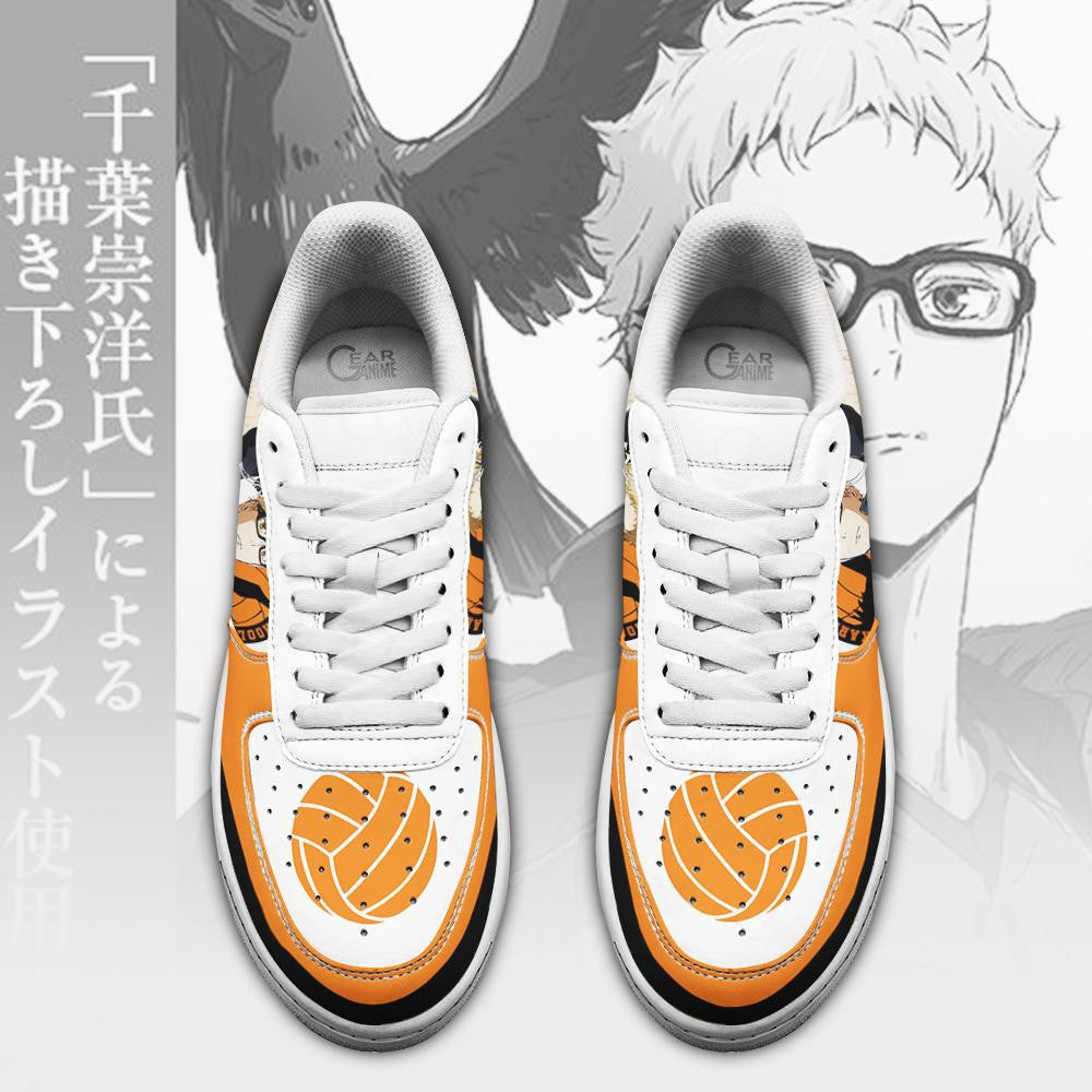 Baskets Anime Karasuno Kei Tsukishima en Cuir Chaussures Basses Unisexes Anime Manga