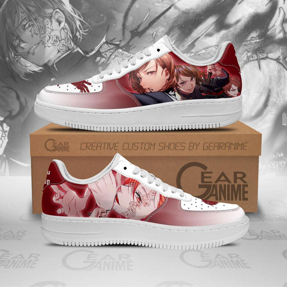 Baskets Anime Kugisaki Nobara en Cuir Chaussures Basses Unisexes Anime Manga