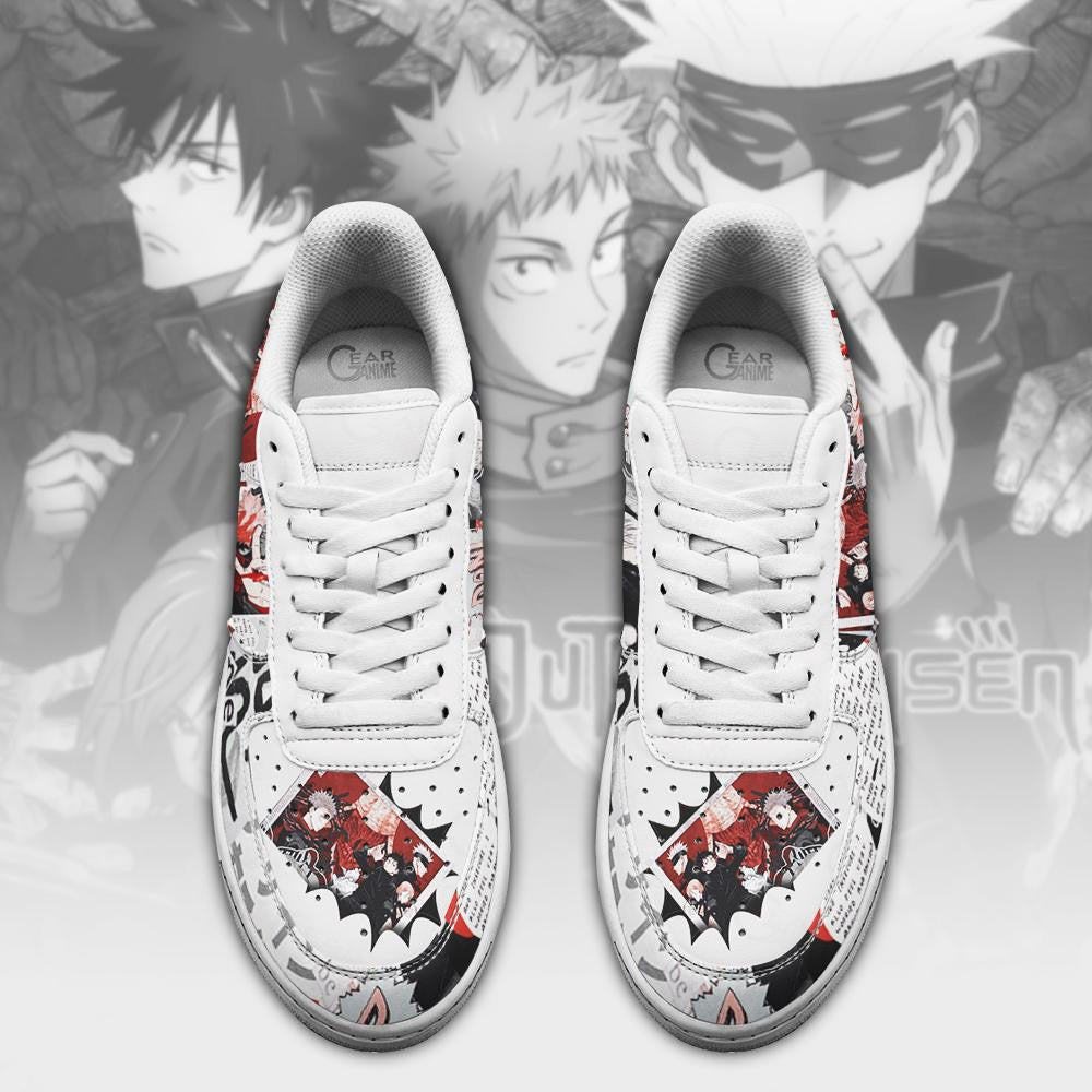 Baskets Anime JJK Manga en Cuir Chaussures Basses Unisexes Anime Manga