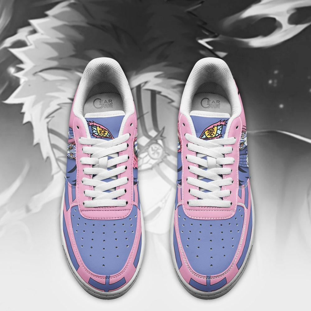Baskets Anime Akaza Custom Low-Top Leather Sneakers Fighting en Cuir Chaussures Basses Unisexes Anime Manga