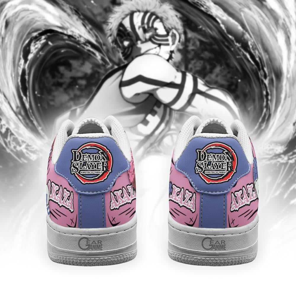 Baskets Anime Akaza Custom Low-Top Leather Sneakers Fighting en Cuir Chaussures Basses Unisexes Anime Manga