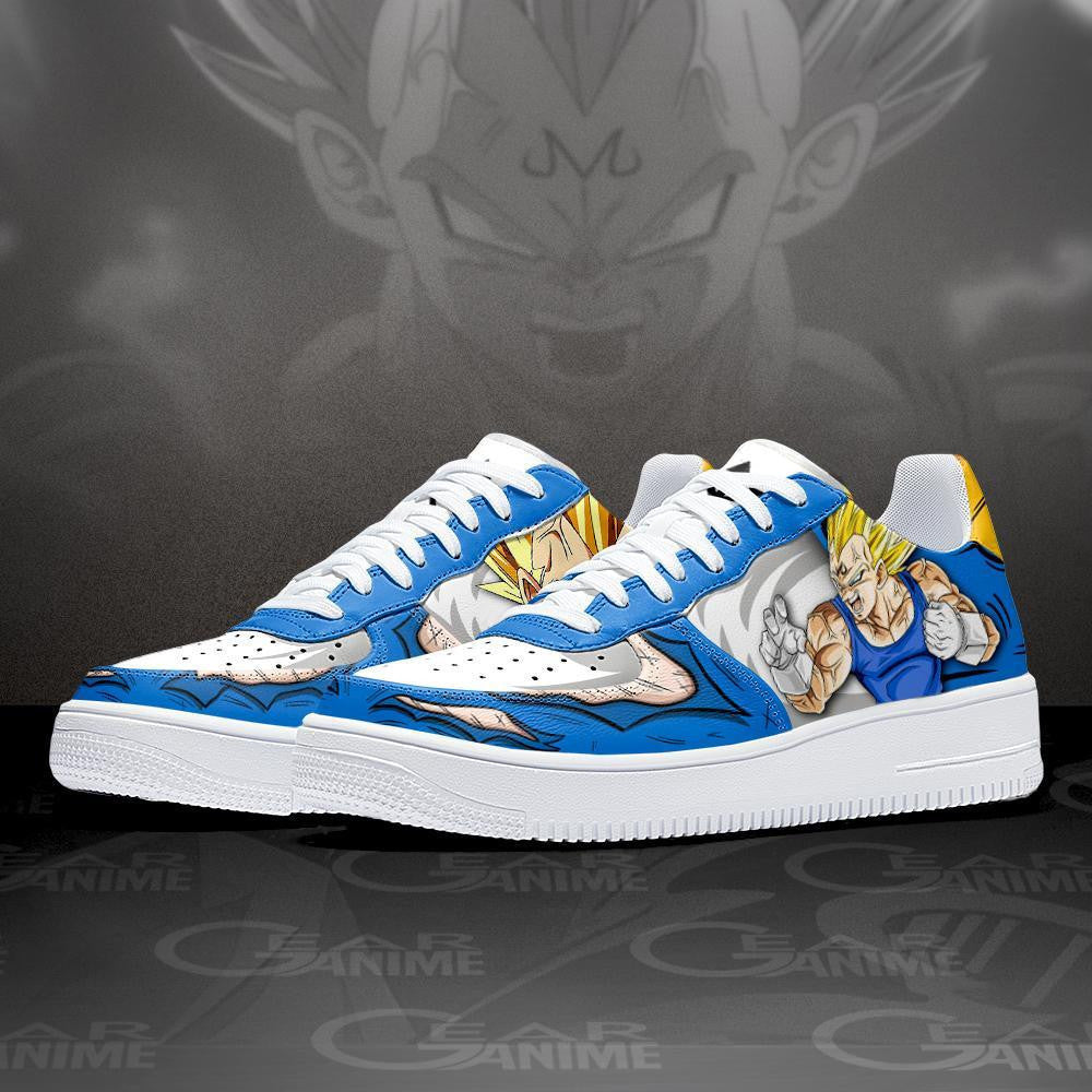 Baskets Anime Majin Vegeta Air en Cuir Chaussures Basses Unisexes Dragon Ball