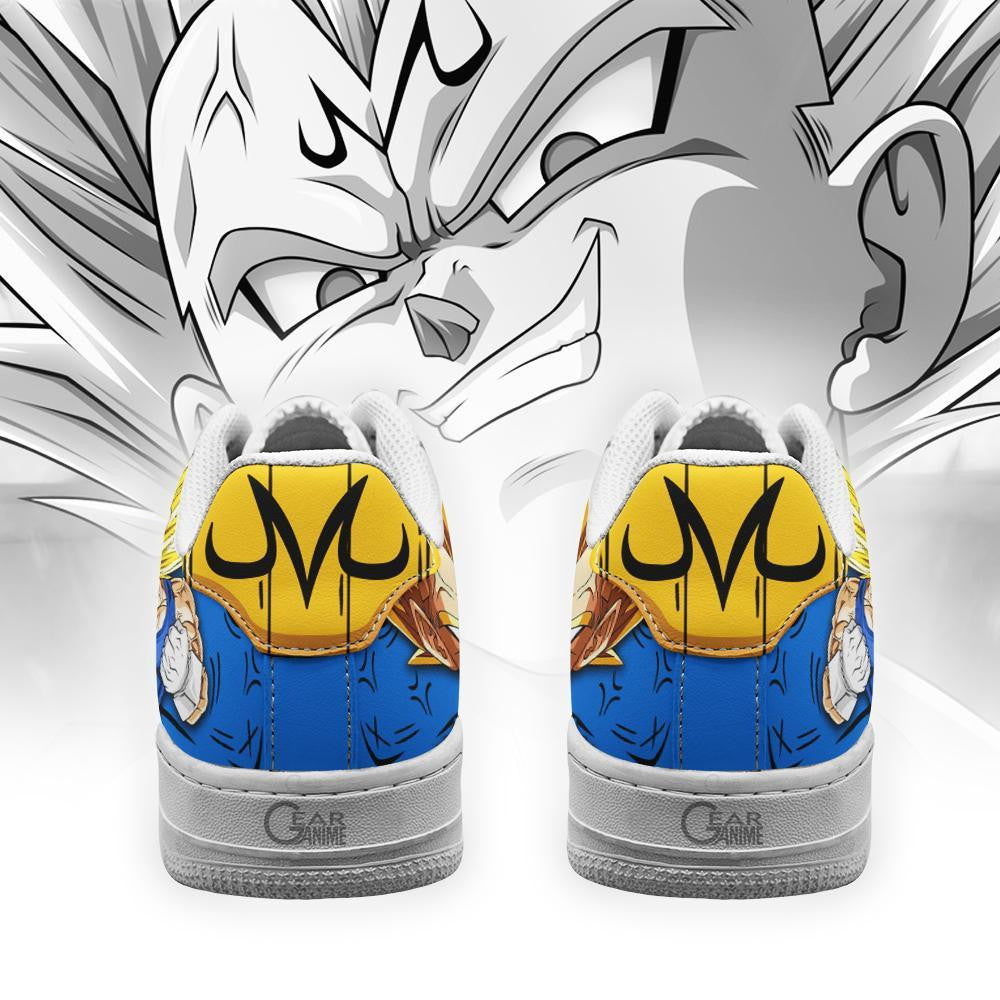 Baskets Anime Majin Vegeta Air en Cuir Chaussures Basses Unisexes Dragon Ball