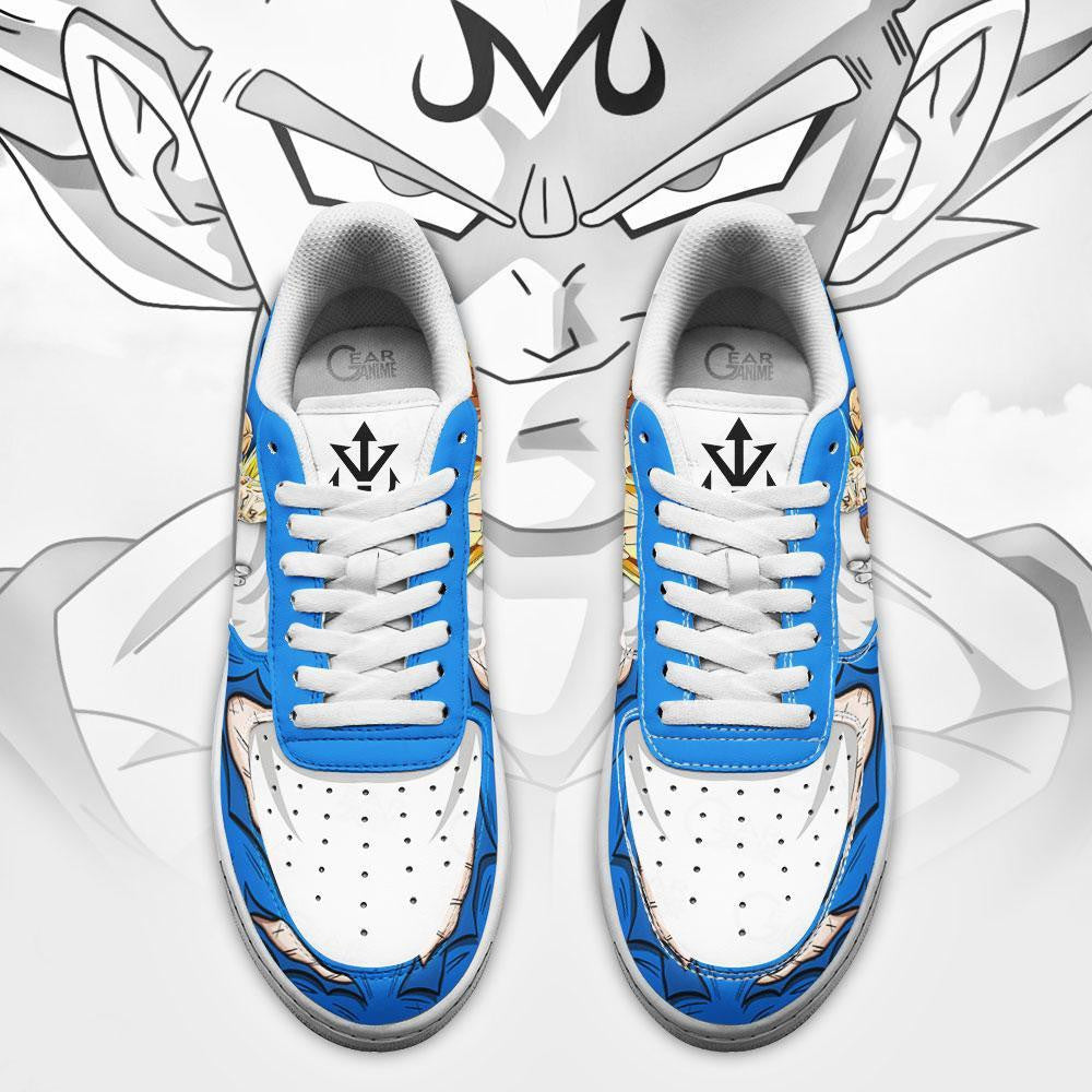 Baskets Anime Majin Vegeta Air en Cuir Chaussures Basses Unisexes Dragon Ball