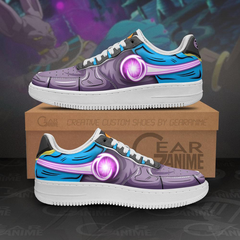 Baskets Anime Lord Beerus en Cuir Chaussures Basses Unisexes Anime Manga