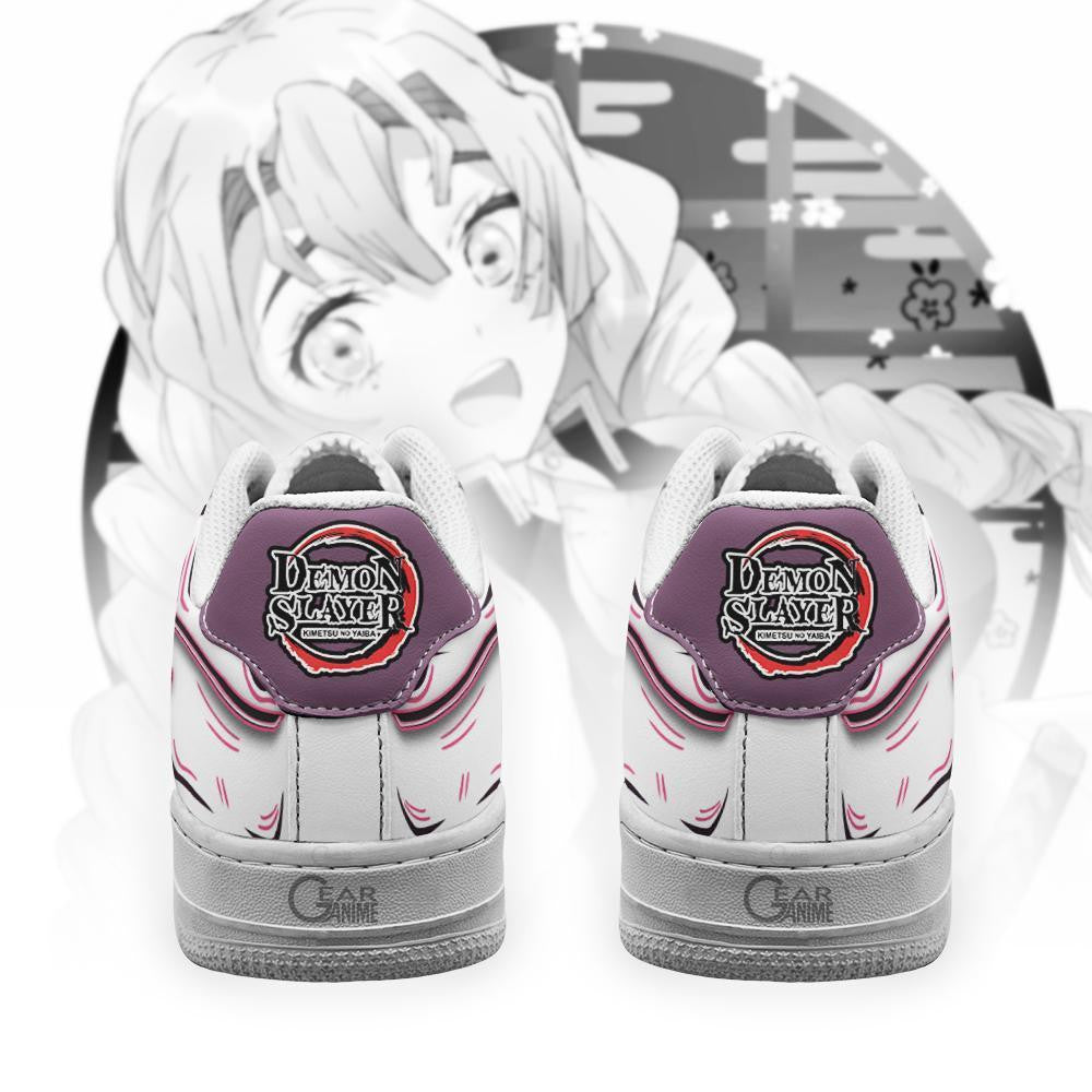 Baskets Anime Mitsuri Kanroji en Cuir Chaussures Basses Unisexes Anime Manga