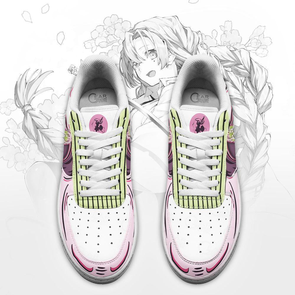 Baskets Anime Mitsuri Kanroji en Cuir Chaussures Basses Unisexes Anime Manga
