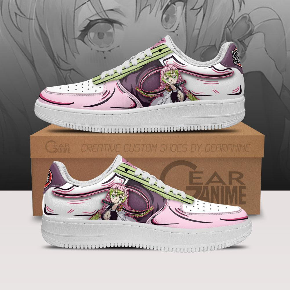 Baskets Anime Mitsuri Kanroji en Cuir Chaussures Basses Unisexes Anime Manga