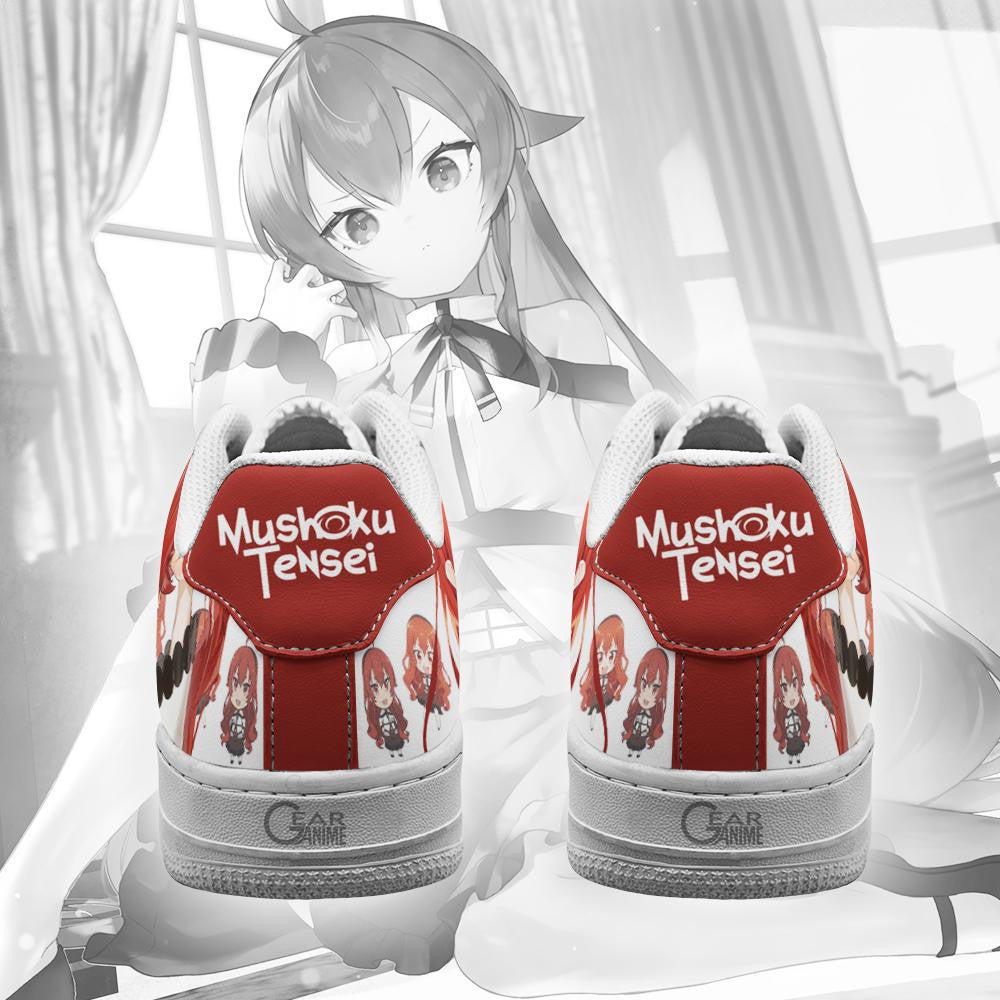 Baskets Anime Eris Boreas Greyrat en Cuir Chaussures Basses Unisexes Anime Manga