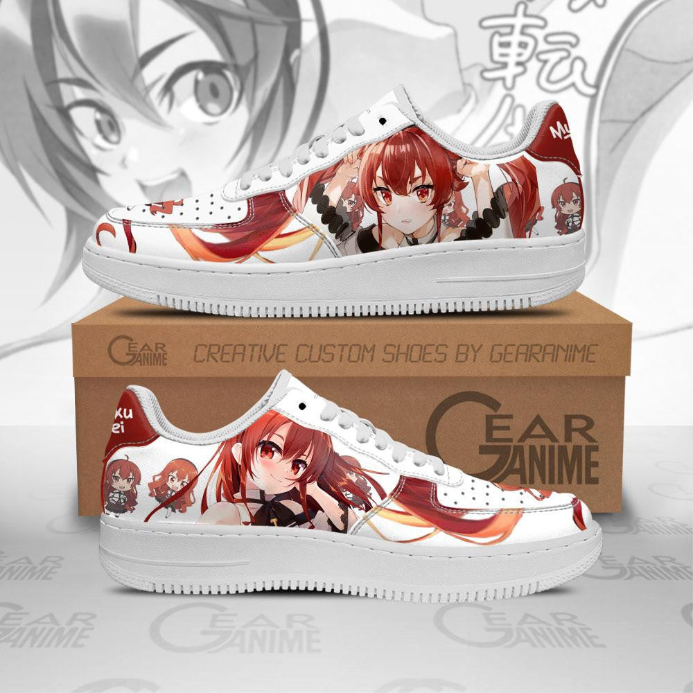 Baskets Anime Eris Boreas Greyrat en Cuir Chaussures Basses Unisexes Anime Manga