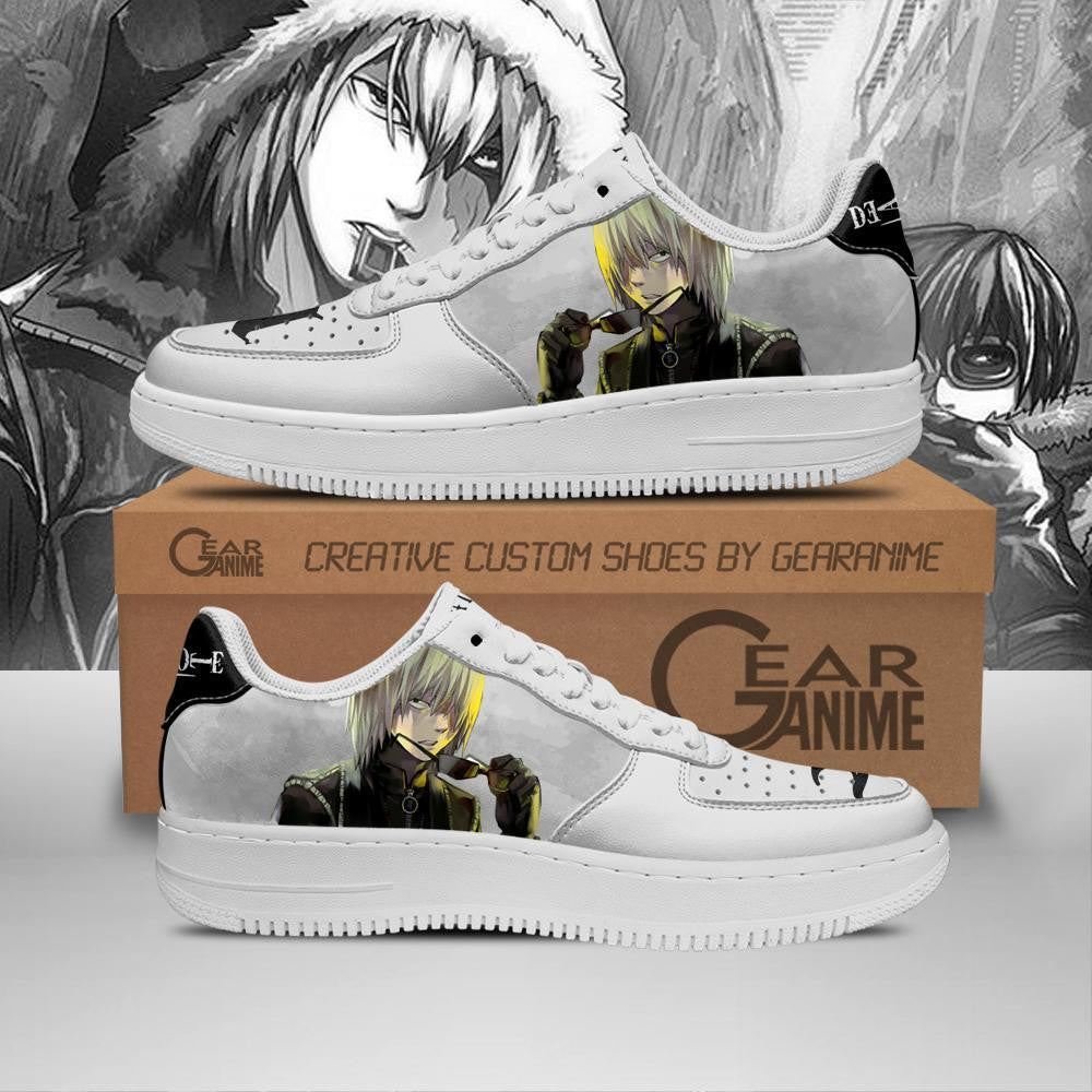 Baskets Anime Mihael Keehl Mello en Cuir Chaussures Basses Unisexes Anime Manga
