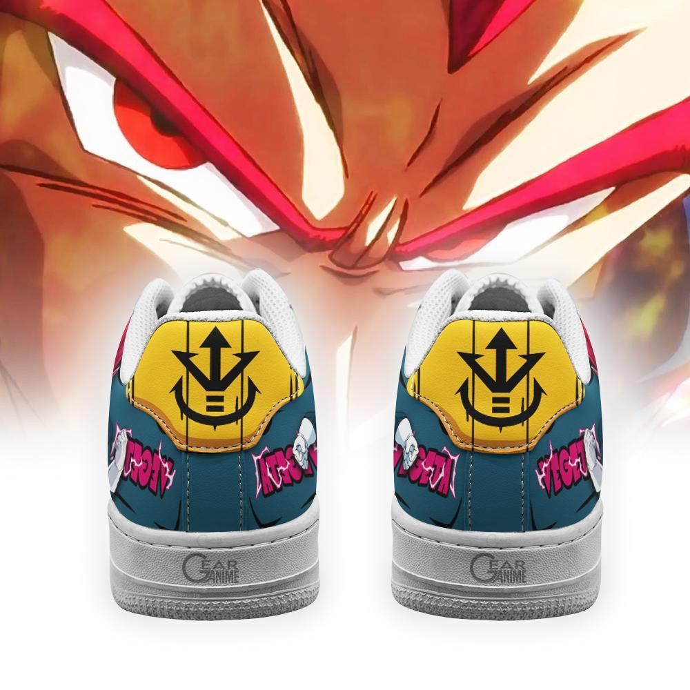 Baskets Anime Vegeta SSJ God en Cuir Chaussures Basses Unisexes Dragon Ball