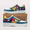 Baskets Anime Vegeta SSJ God en Cuir Chaussures Basses Unisexes Dragon Ball
