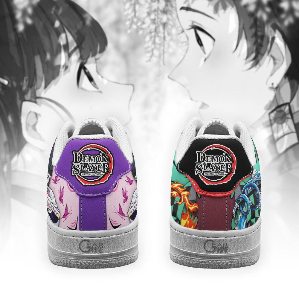Baskets Anime Tanjro and Kanao en Cuir Chaussures Basses Unisexes Anime Manga