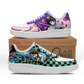 Baskets Anime Tanjro and Kanao en Cuir Chaussures Basses Unisexes Anime Manga