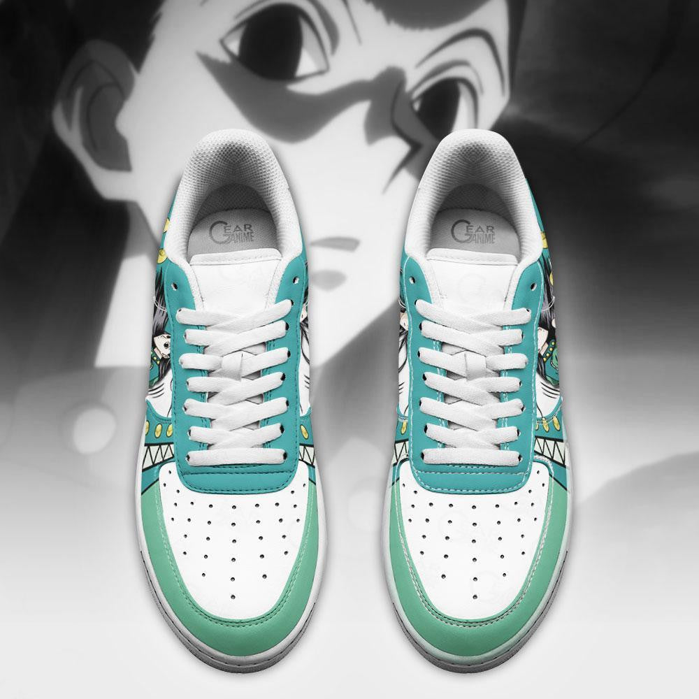 Baskets Anime Illumi Zoldyck en Cuir Chaussures Basses Unisexes Anime Manga