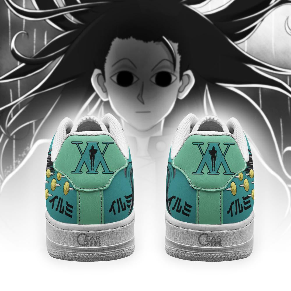 Baskets Anime Illumi Zoldyck en Cuir Chaussures Basses Unisexes Anime Manga