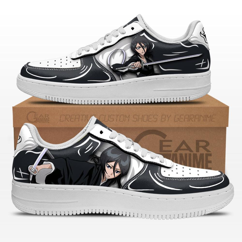 Baskets Anime Rukia Kuchiki en Cuir Chaussures Basses Unisexes Anime Manga