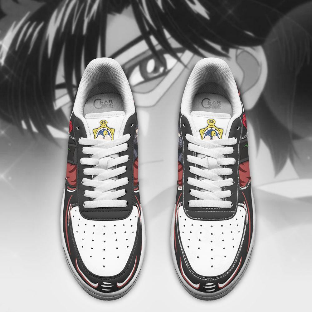 Baskets Anime Tuxedo Mask en Cuir Chaussures Basses Unisexes Anime Manga