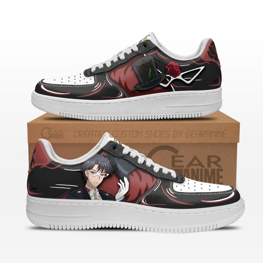 Baskets Anime Tuxedo Mask en Cuir Chaussures Basses Unisexes Anime Manga