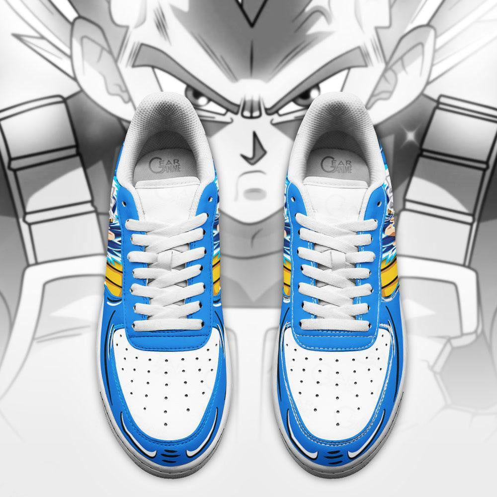 Baskets Anime Vegeta Blue en Cuir Chaussures Basses Unisexes Dragon Ball