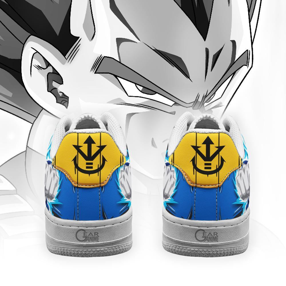 Baskets Anime Vegeta Blue en Cuir Chaussures Basses Unisexes Dragon Ball