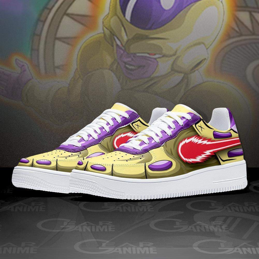 Baskets Anime Gold Frieza en Cuir Chaussures Basses Unisexes Anime Manga
