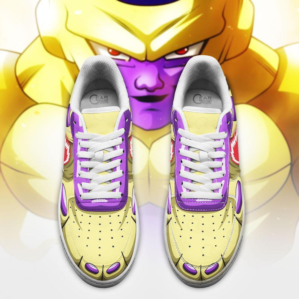 Baskets Anime Gold Frieza en Cuir Chaussures Basses Unisexes Anime Manga