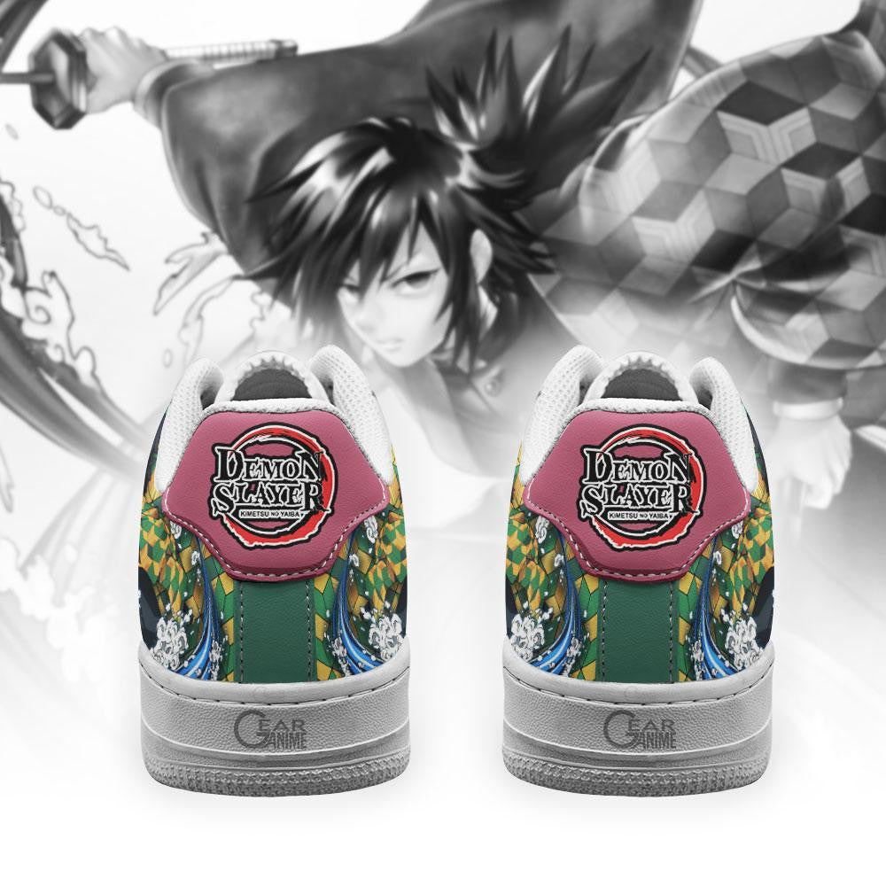 Baskets Anime Giyu Tomioka en Cuir Chaussures Basses Unisexes Anime Manga