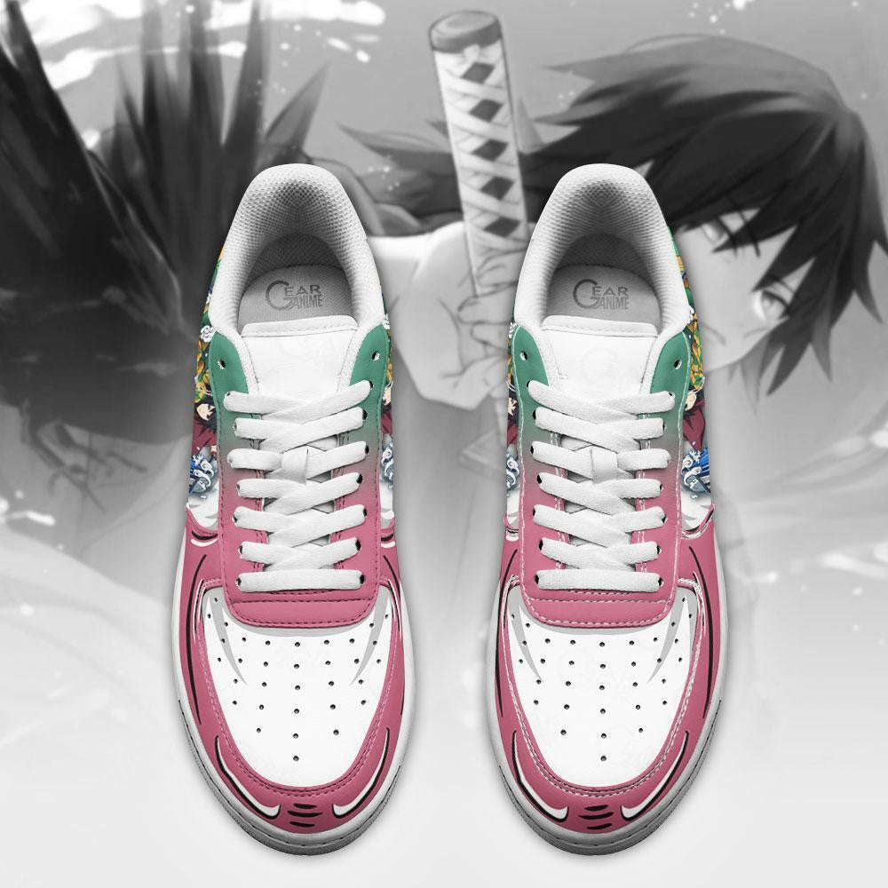 Baskets Anime Giyu Tomioka en Cuir Chaussures Basses Unisexes Anime Manga