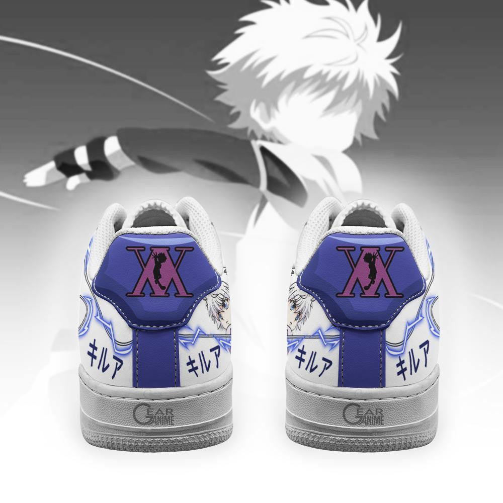 Baskets Anime Killua Zodyck en Cuir Chaussures Basses Unisexes Anime Manga