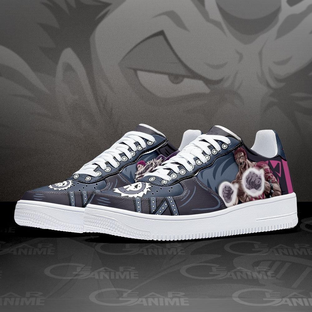 Baskets Anime Charlotte Katakuri en Cuir Chaussures Basses Unisexes Anime Manga