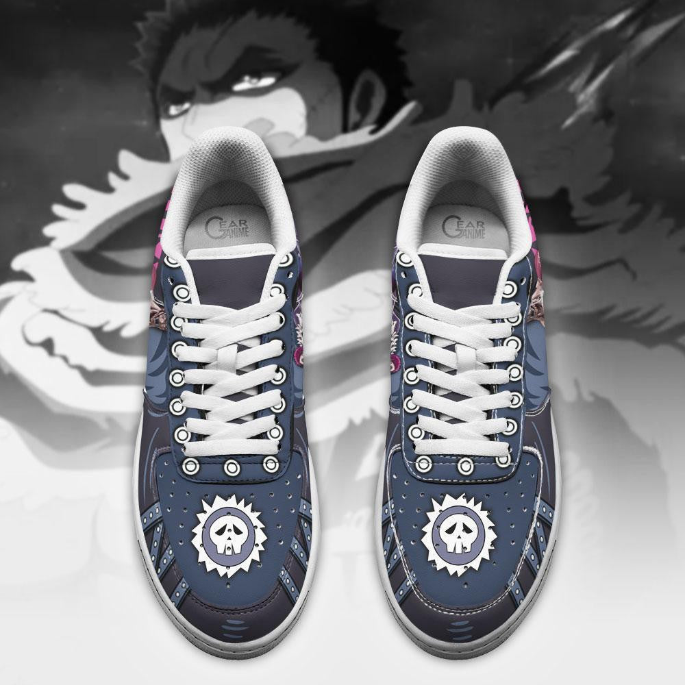 Baskets Anime Charlotte Katakuri en Cuir Chaussures Basses Unisexes Anime Manga