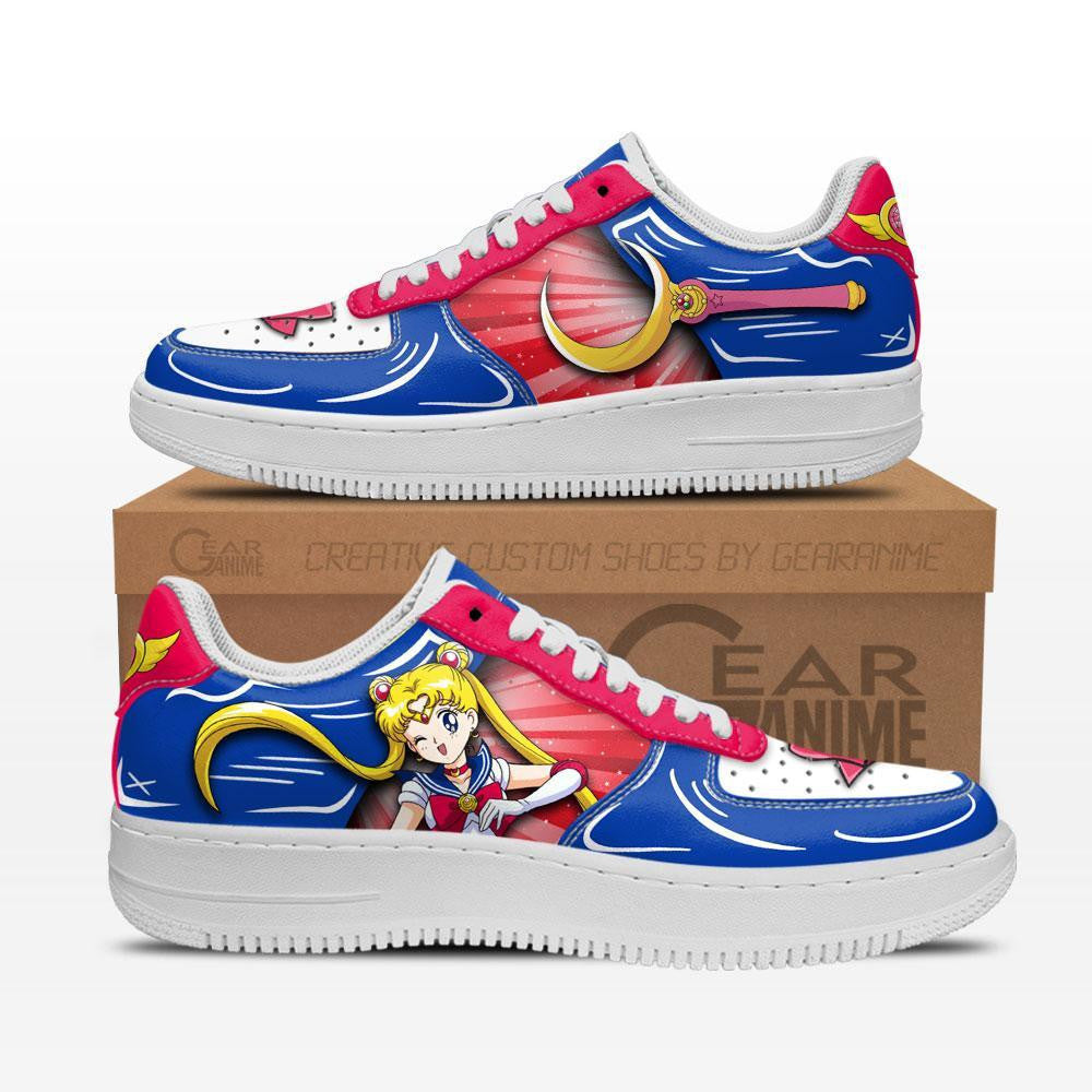 Baskets Anime Usagi Tsukino en Cuir Chaussures Basses Unisexes Anime Manga