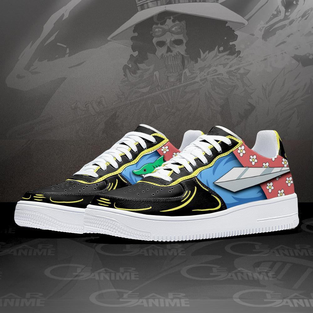 Baskets Anime Soul King Brook en Cuir Chaussures Basses Unisexes Anime Manga