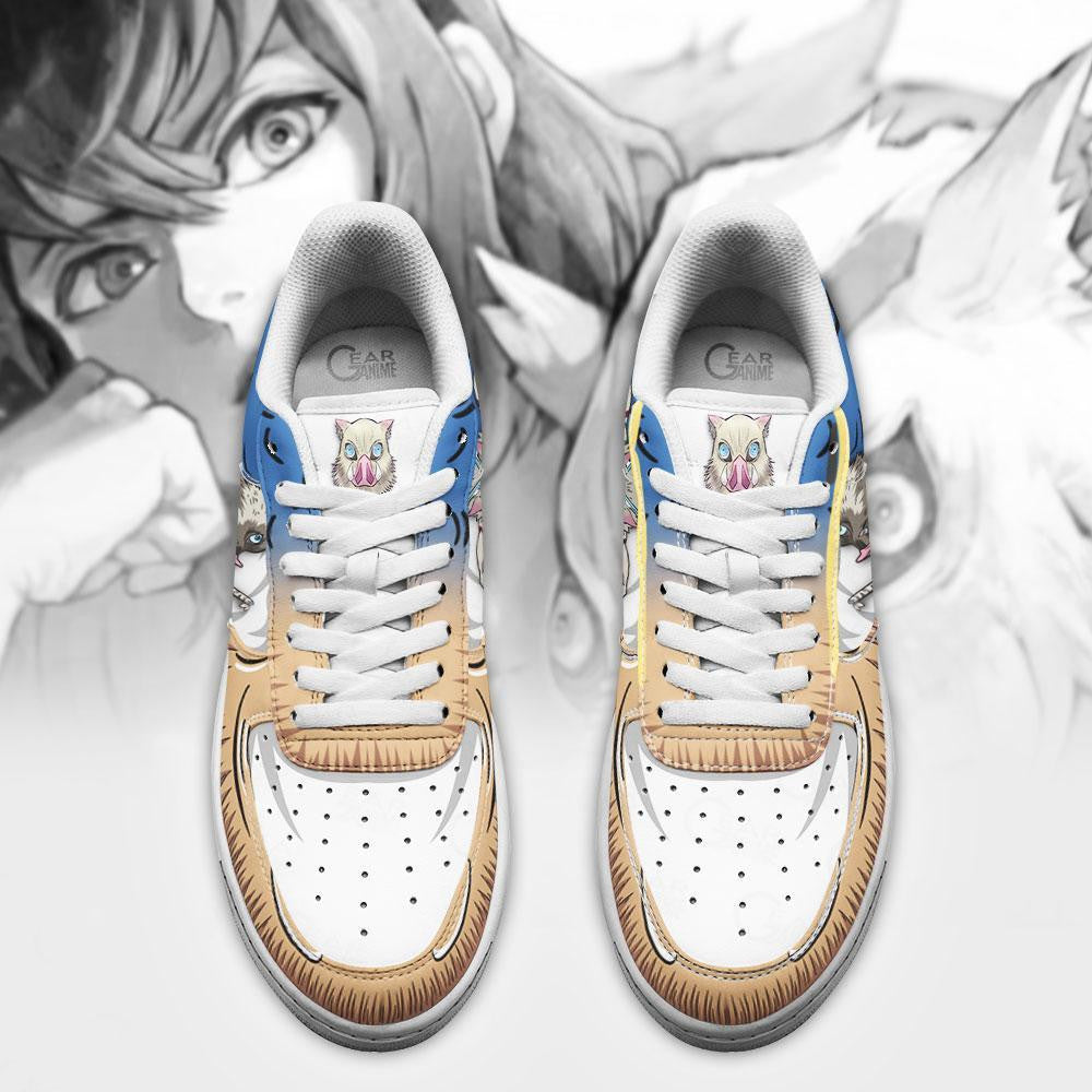 Baskets Anime Hashibira Inosuke en Cuir Chaussures Basses Unisexes Anime Manga