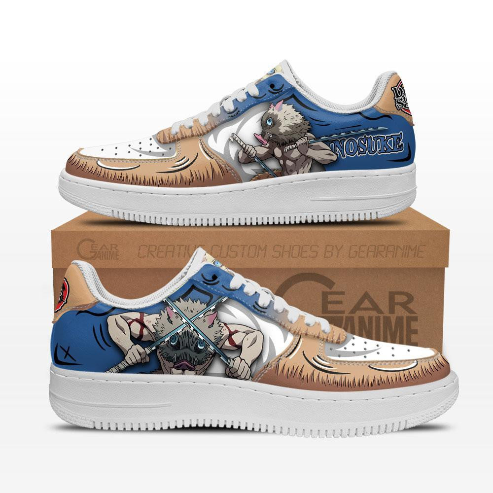 Baskets Anime Hashibira Inosuke en Cuir Chaussures Basses Unisexes Anime Manga