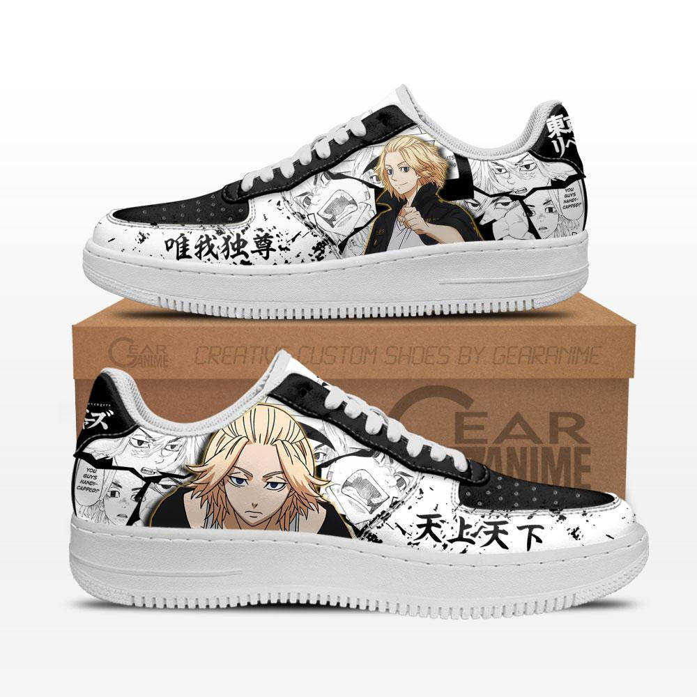 Baskets Anime Manjirou Sano Mikey en Cuir Chaussures Basses Unisexes Anime Manga