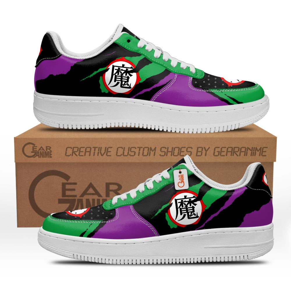 Baskets Anime King Piccolo Symbol en Cuir Chaussures Basses Unisexes Anime Manga
