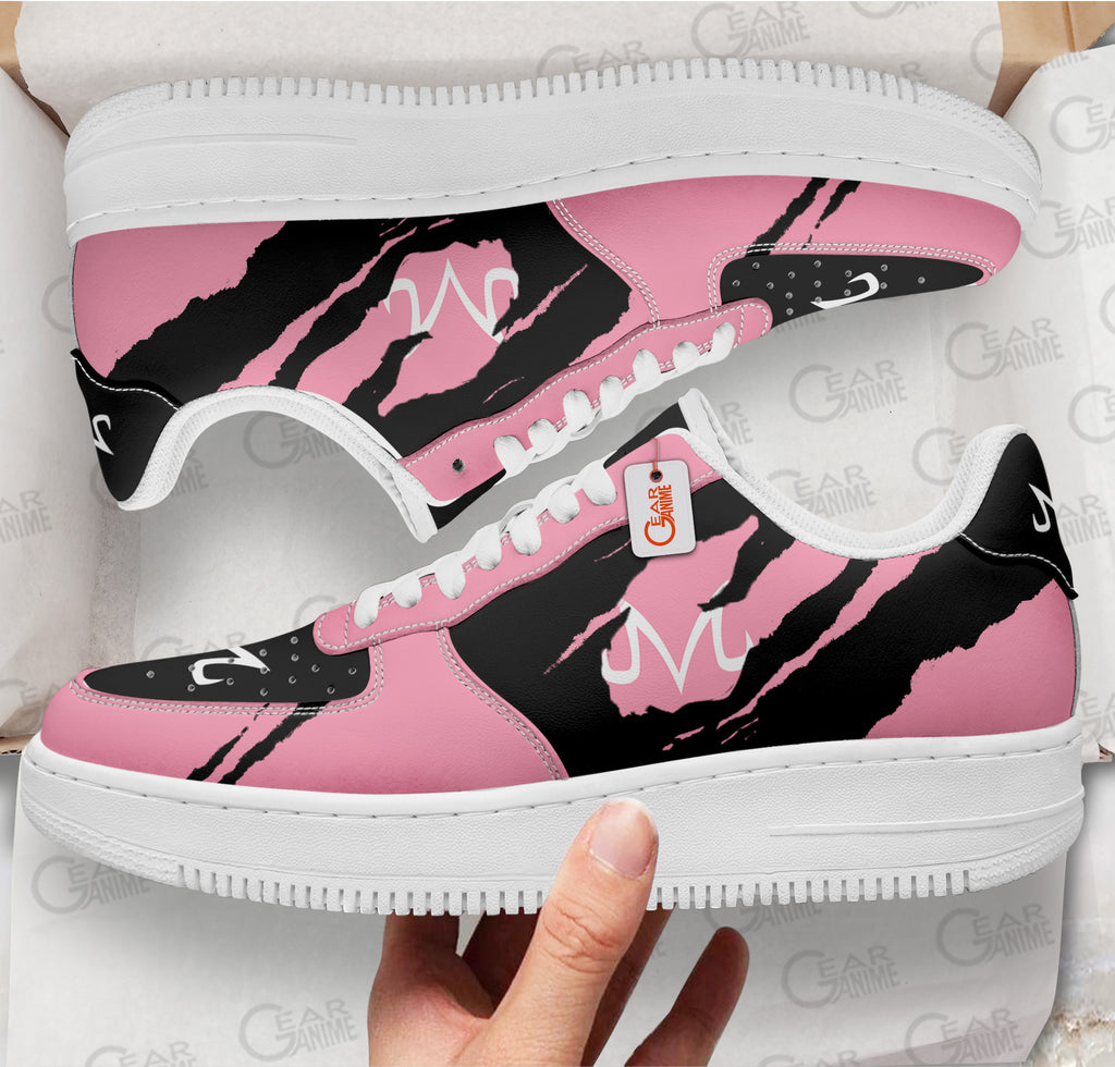 Baskets Anime Majin Buu Symbol en Cuir Chaussures Basses Unisexes Anime Manga